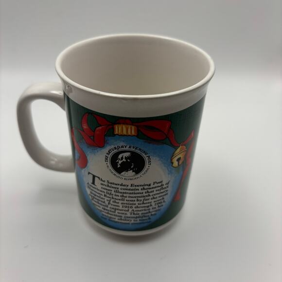 Lot of 3 Norman Rockwell Saturday Evening Post Christmas Mugs Cups Westwood - Picture 9 of 15